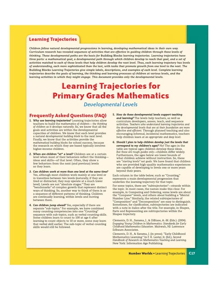 Learning Trajectories | PDF | Learning | Teachers