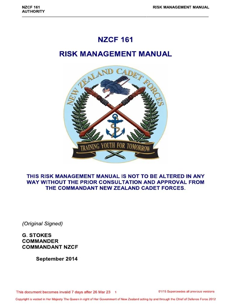 Risk Management Manual | PDF