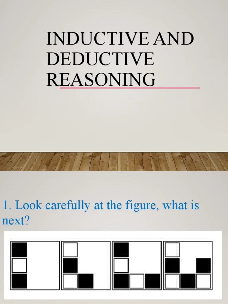 Inductive And Deductive Reasoning | PDF