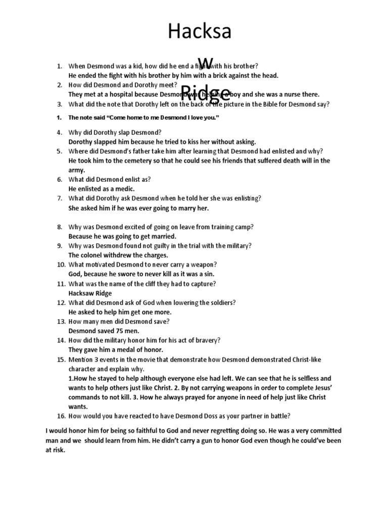 Hacksaw Ridge | Download Free PDF | Hacksaw Ridge