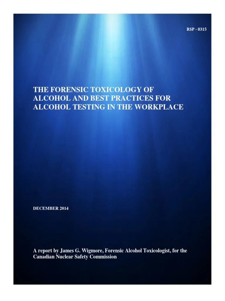 Forensic Toxicology Of Alcohol PDF | PDF | Alcoholic Beverages ...