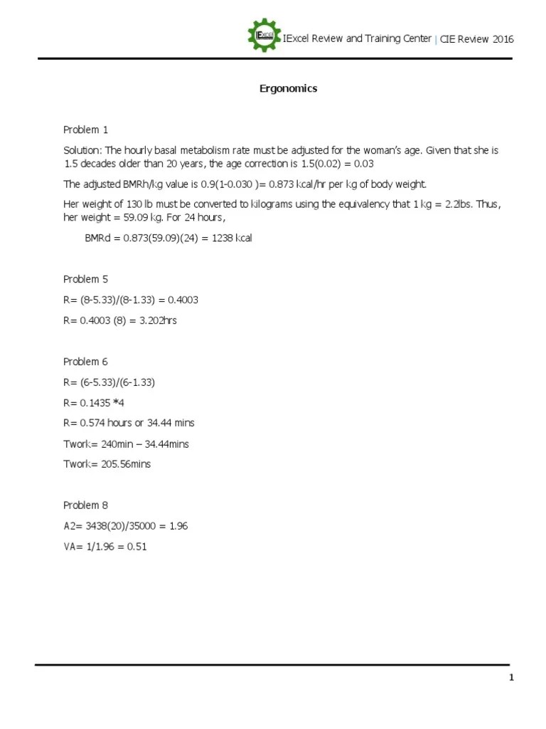 Ergonomics | PDF