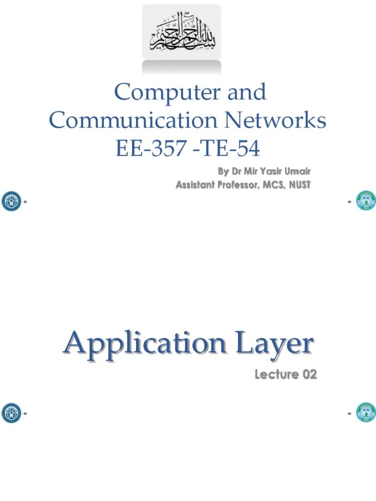 Lec 2 - Application Layer - III - DHCP FTP | PDF | File Transfer ...