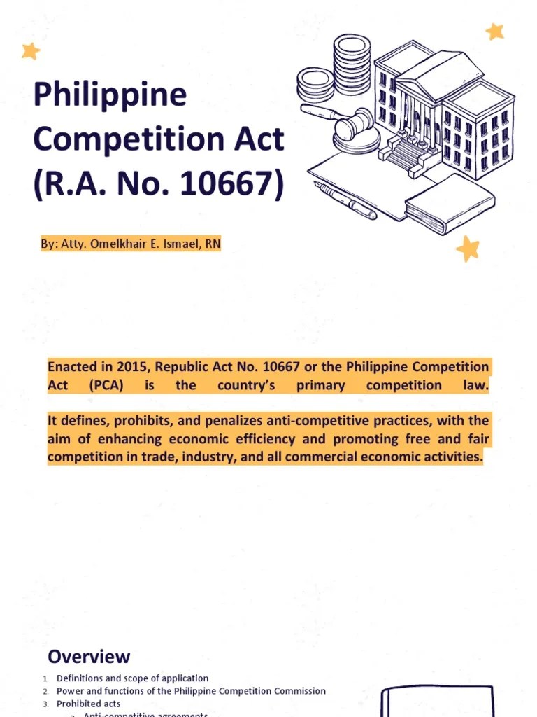 Philippine Competition Act | PDF | Mergers And Acquisitions | Market (Economics)