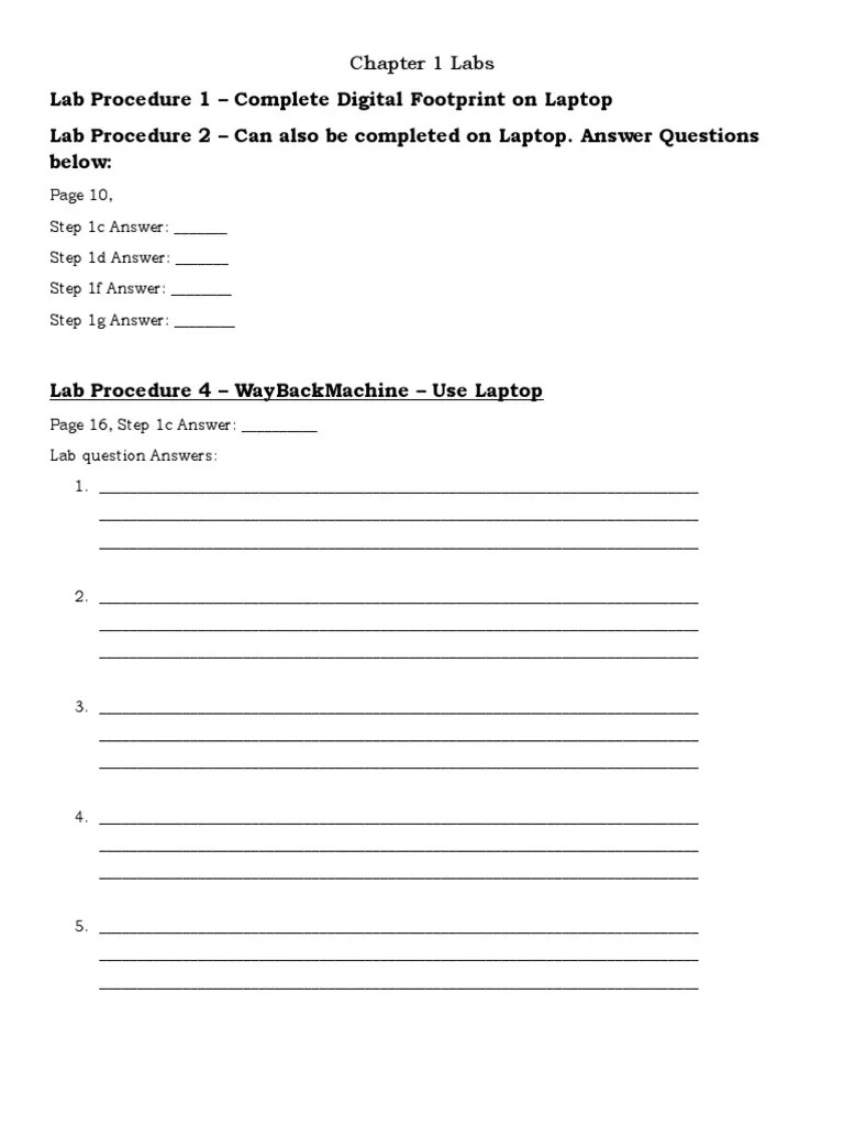 Chapter 1 Labs - Digital Forensics | PDF | Career & Growth