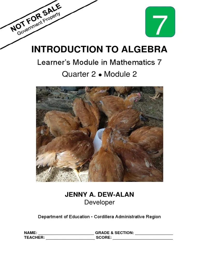 Math7 - Q2 - Module 2 - Introduction-to-Algebra | PDF | Polynomial ...
