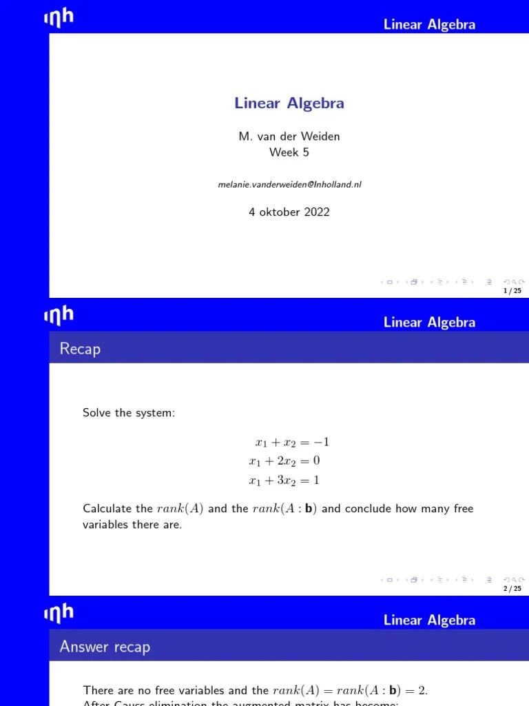 Linear Algebra | PDF | Eigenvalues And Eigenvectors | Matrix (Mathematics)
