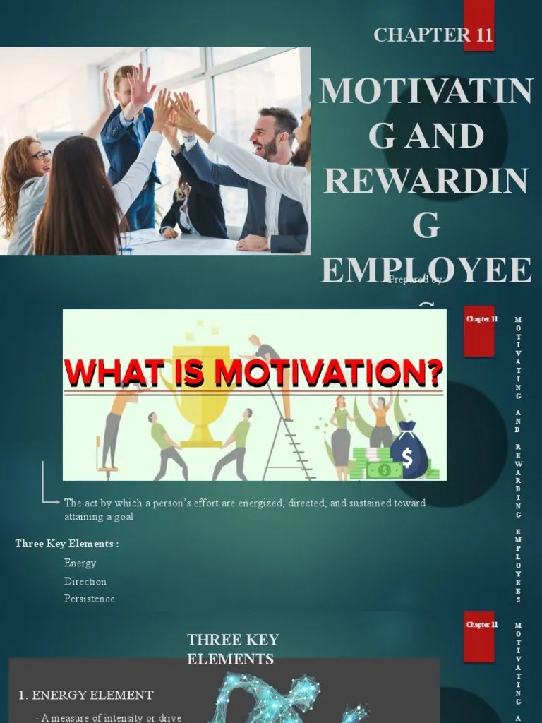 Chapter 11 - Motivating And Rewarding Employees | PDF | Motivational ...