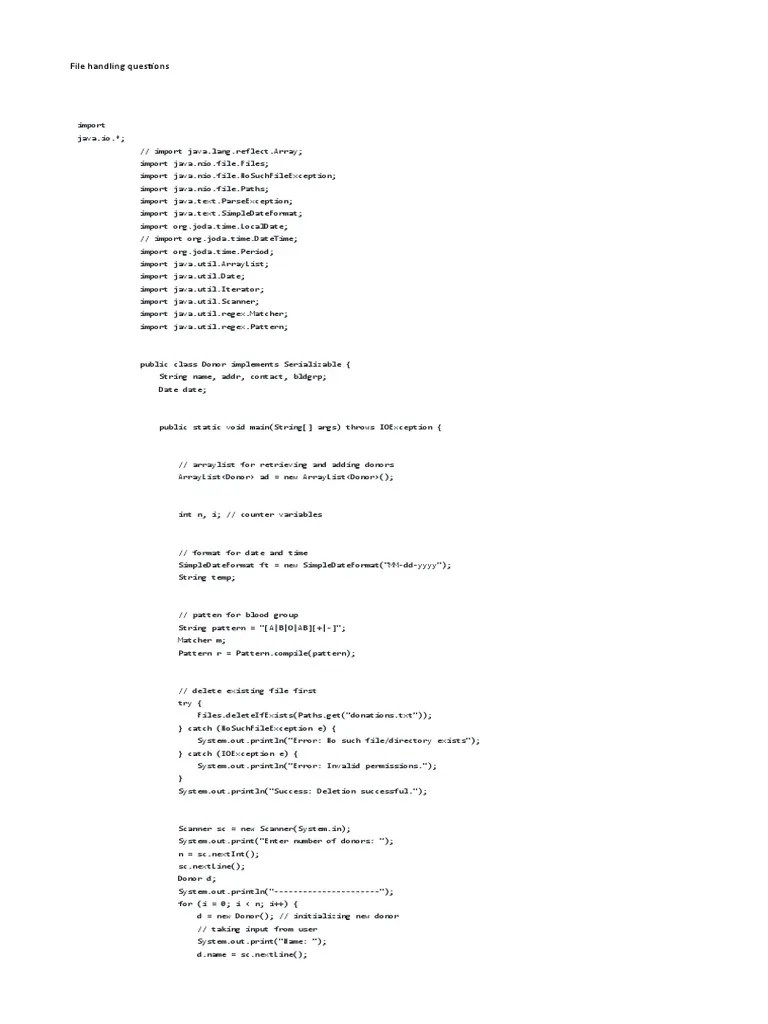 File Handling Questions | PDF | Filename | Boolean Data Type