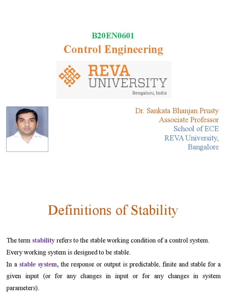 CE - Unit 2 - Stability Analysis And RH Criteria | PDF | Stability Theory | Convolution