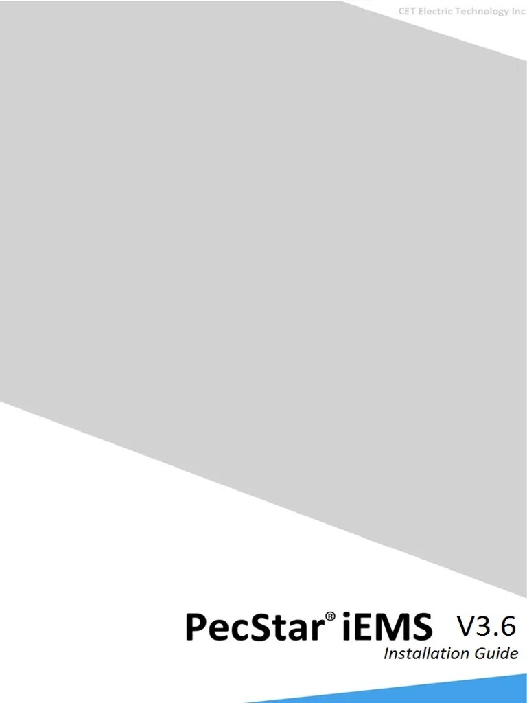 PecStar IEMS V3.6 Installation Guide | PDF | Microsoft Windows | Port (Computer Networking)