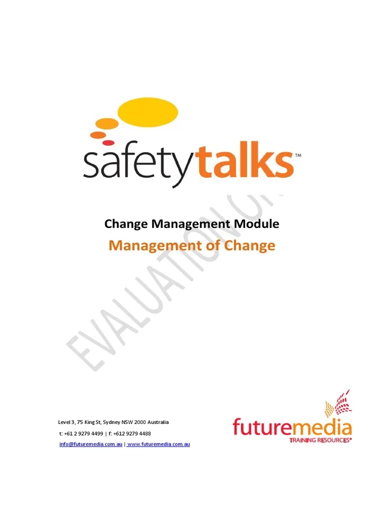 The Costs Of Poor Change Management: A Case Study Of The Longford Gas ...