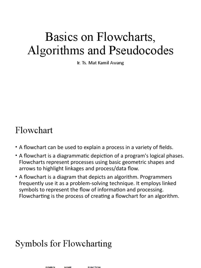 Flowcharts, Algorithm And Pseudocodes | PDF | Algorithms | Control Flow
