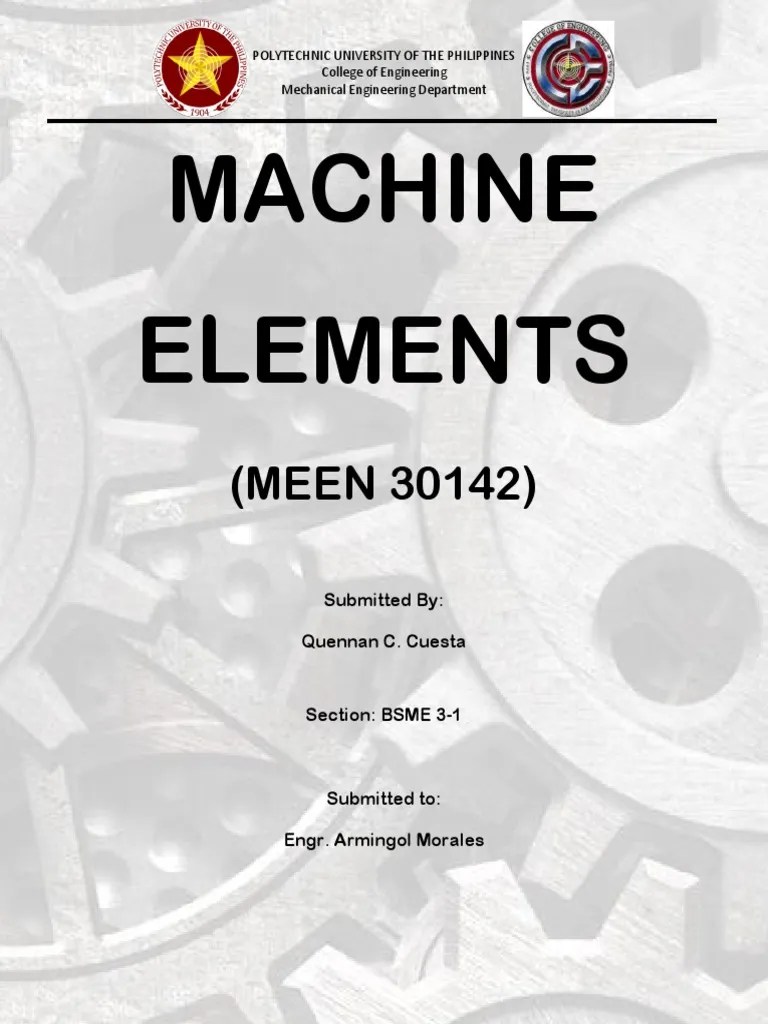 Machine Elements Final Exam | PDF | Machines | Actuator
