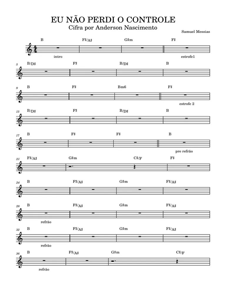 Eu Não Perdi O Controle | PDF