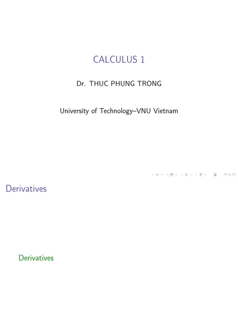 Derivatives Calculus 1 | PDF | Velocity | Tangent