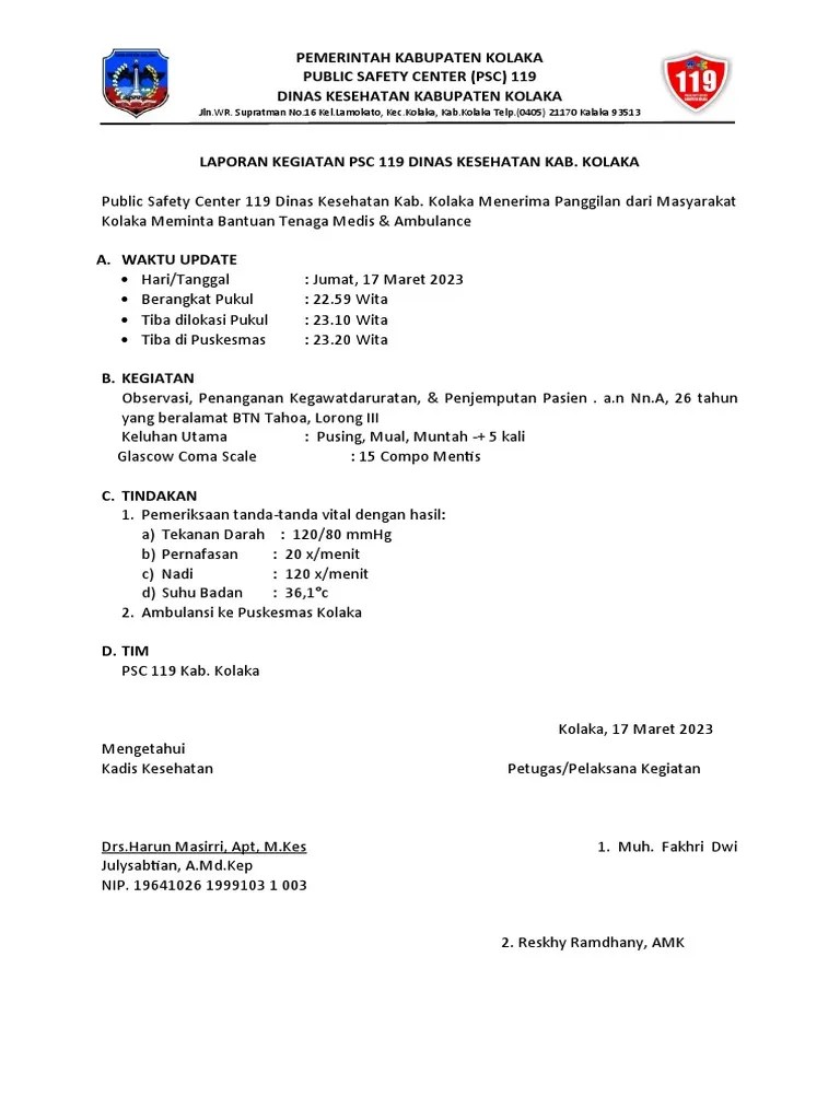 Laporan Kegiatan 2023 | PDF