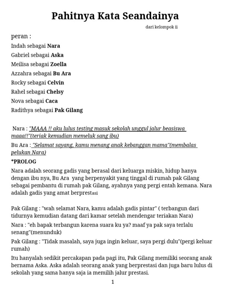 Tugas Drama Kelompok 3 | PDF