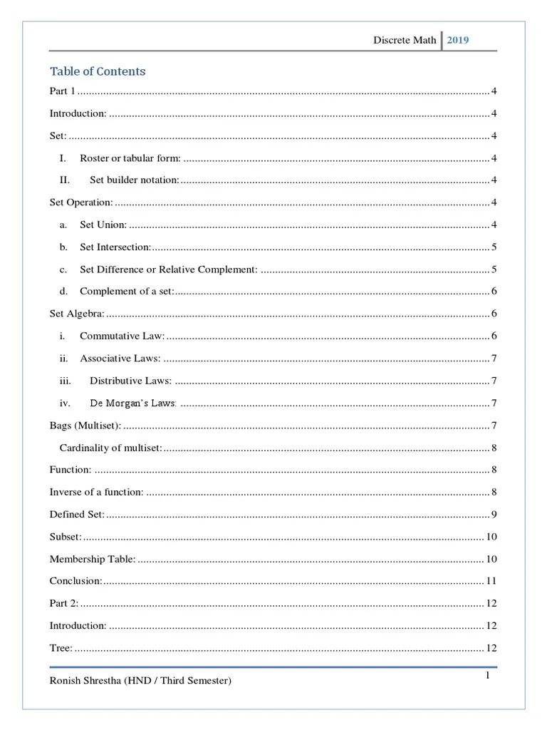 Discrete Math | PDF | Vertex (Graph Theory) | Boolean Algebra