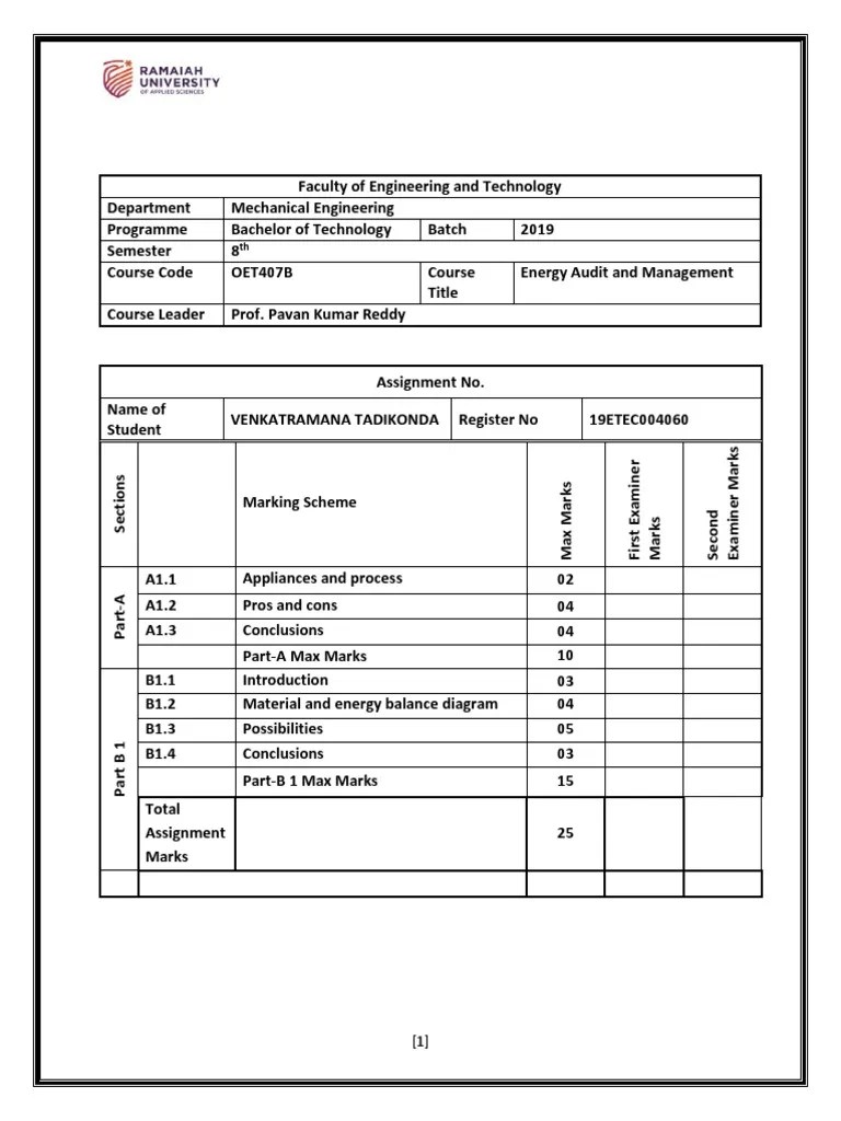 Energy Audit Report: Evaluating Areas Of High Energy Consumption In The Home And Recommendations ...