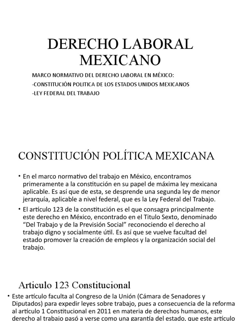 Derecho Laboral Mexicano | PDF