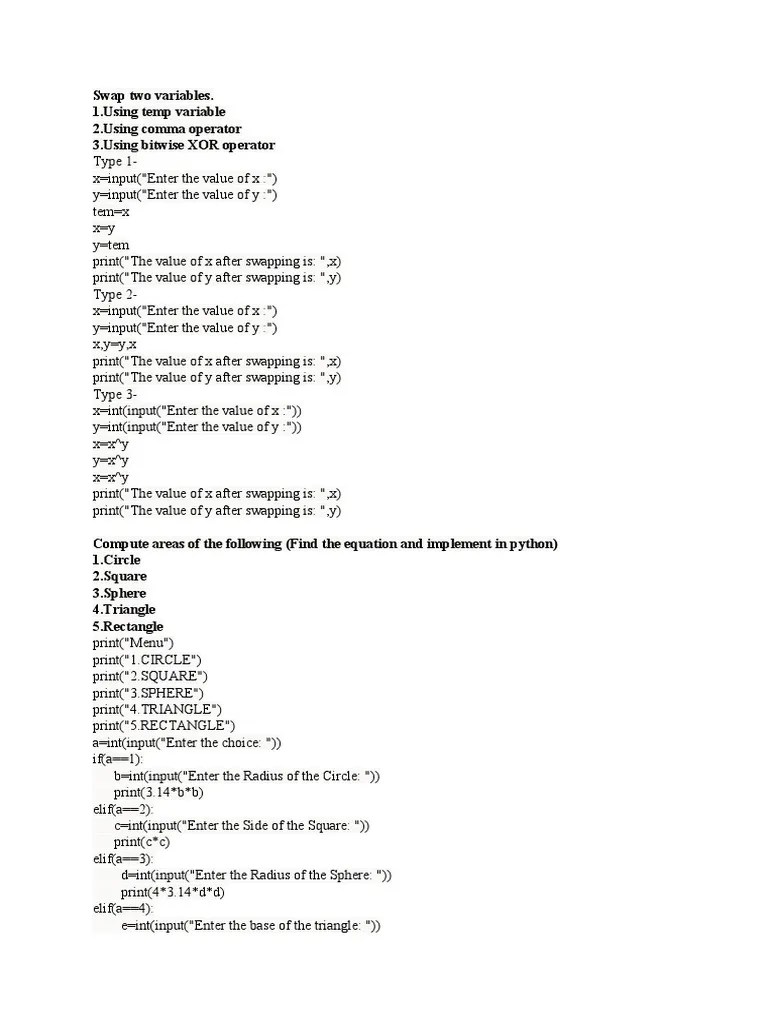 Python 123455 | PDF | Maxima And Minima | Triangle