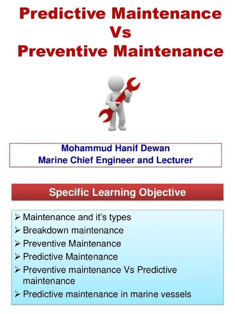 Fundamentals of preventive maintenance