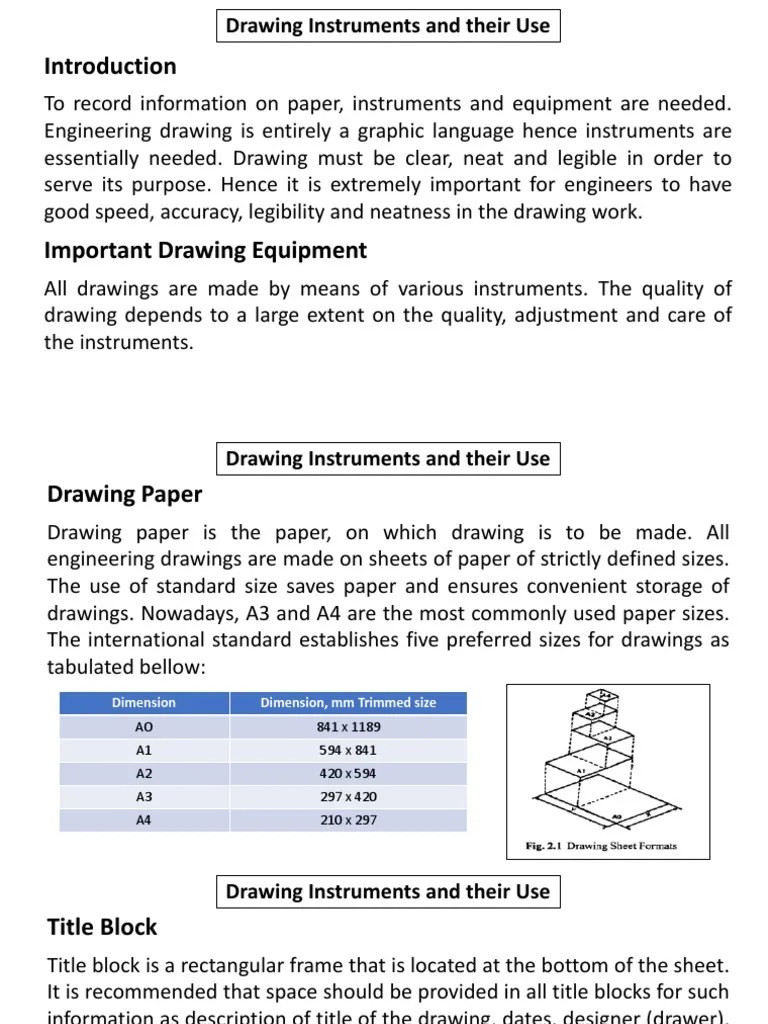 Lesson 2 Drawing Instruments And Their Use | PDF | Equipment | Geometry