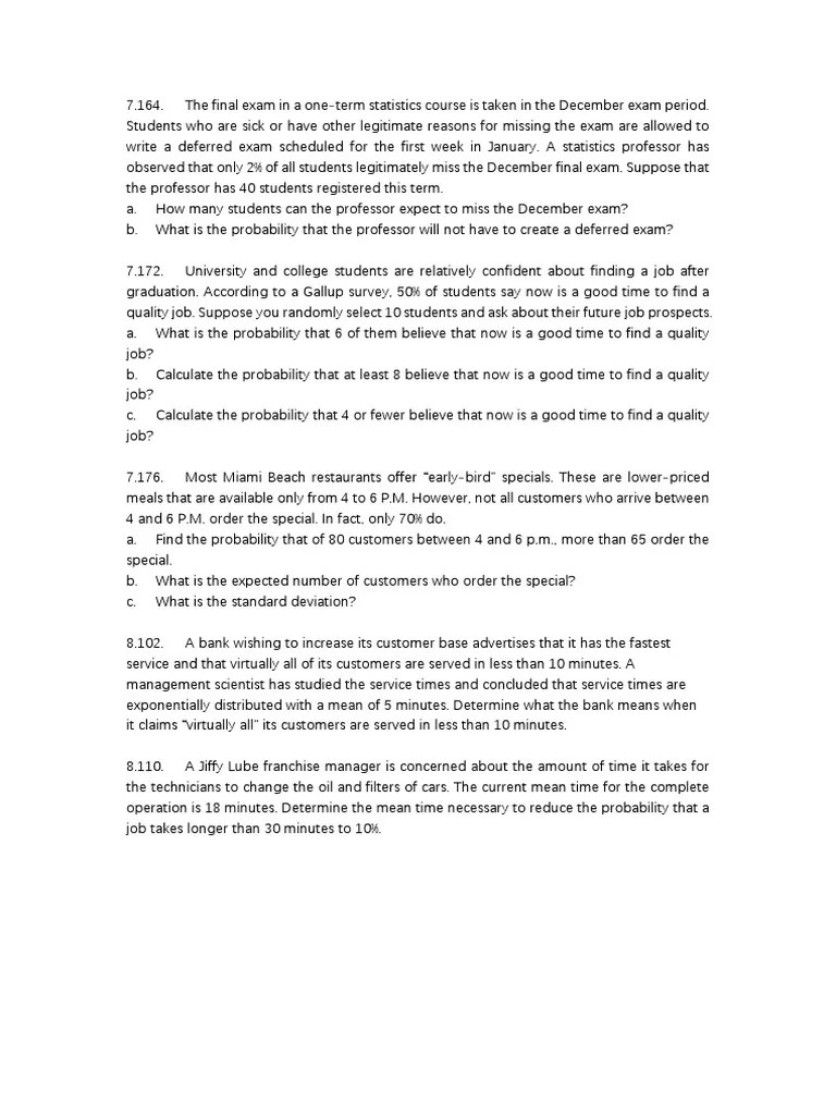 Homework Ch.7 8 | PDF