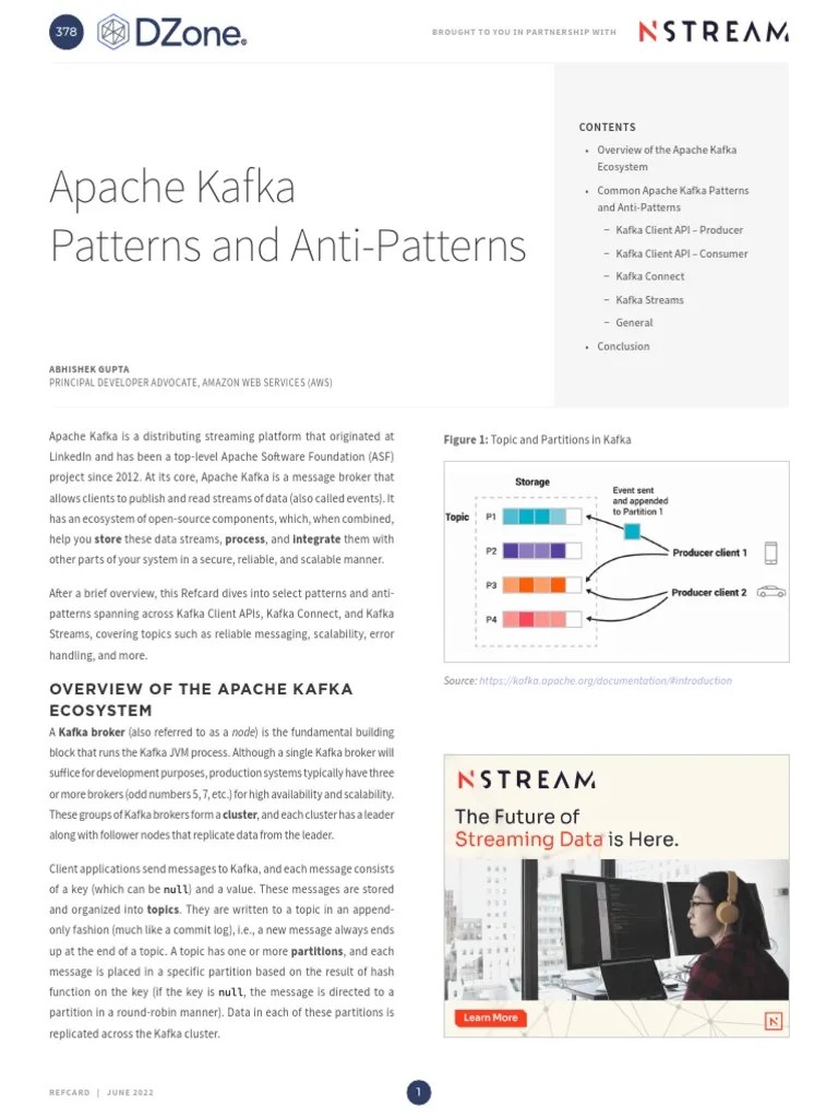 Kafka Patterns And Anti-Patterns | Download Free PDF | Data Management | Computer Programming