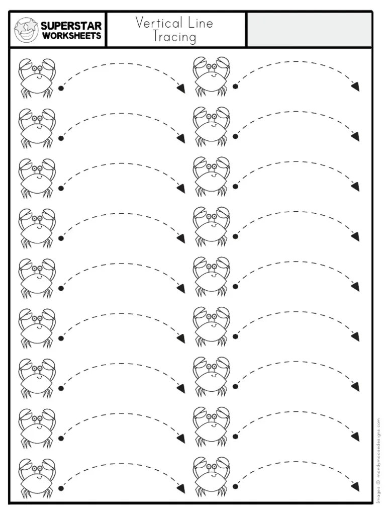 Vertical line tracing