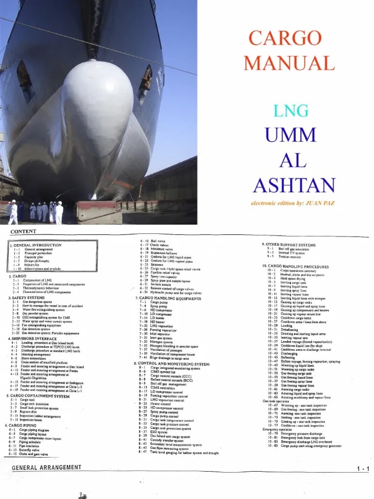 CARGO MANUAL PART, 1 To 7 | PDF