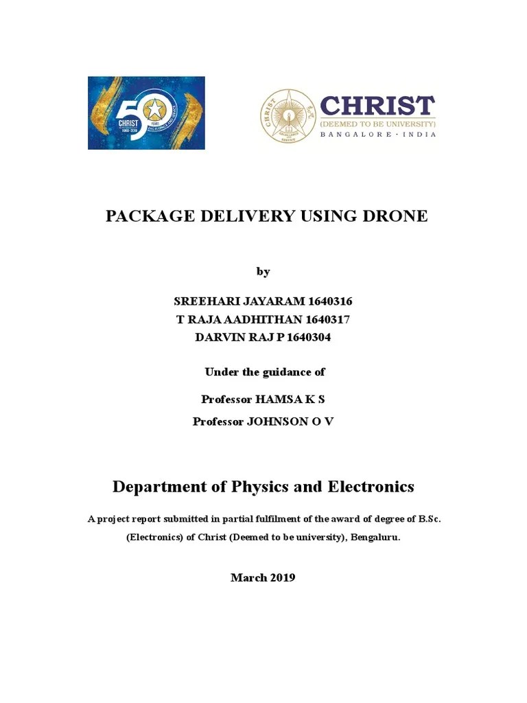 Package Delivery Drone | PDF | Computer Science | Computer Engineering
