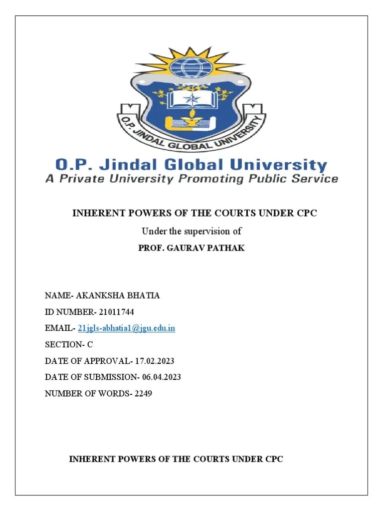 Inherent Powers Of Civil Courts | Download Free PDF | Rule Of Law ...