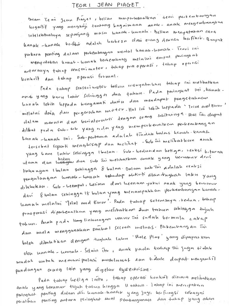 Teori Jean Piaget Dan Lev Vygotsky | PDF