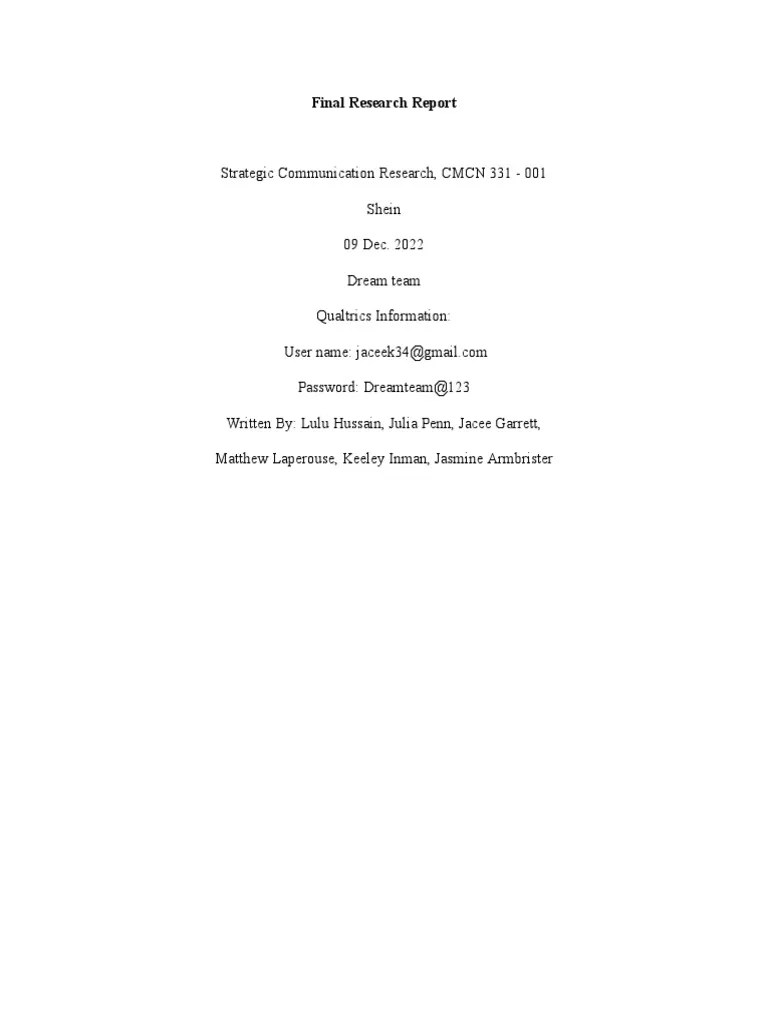 Project 3 - Dream Team | PDF | Fashion | Brand