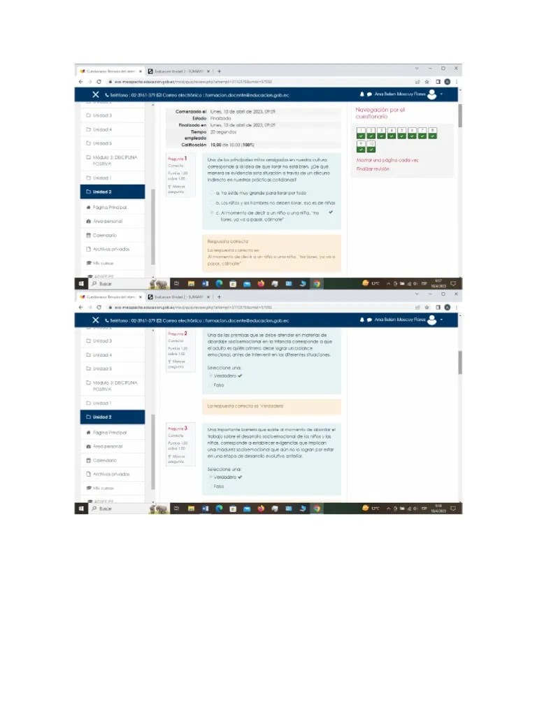 Evaluación De La Unidad 2 Módulo 3 | PDF