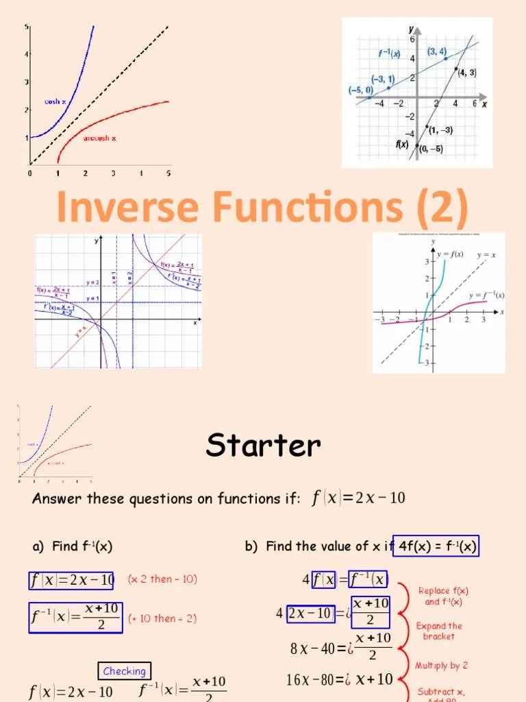 Functions 4 Inverse-Functions | PDF | Multiplication | Function ...