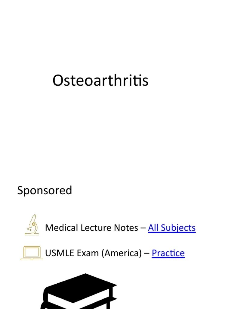 Osteoarthritis | PDF