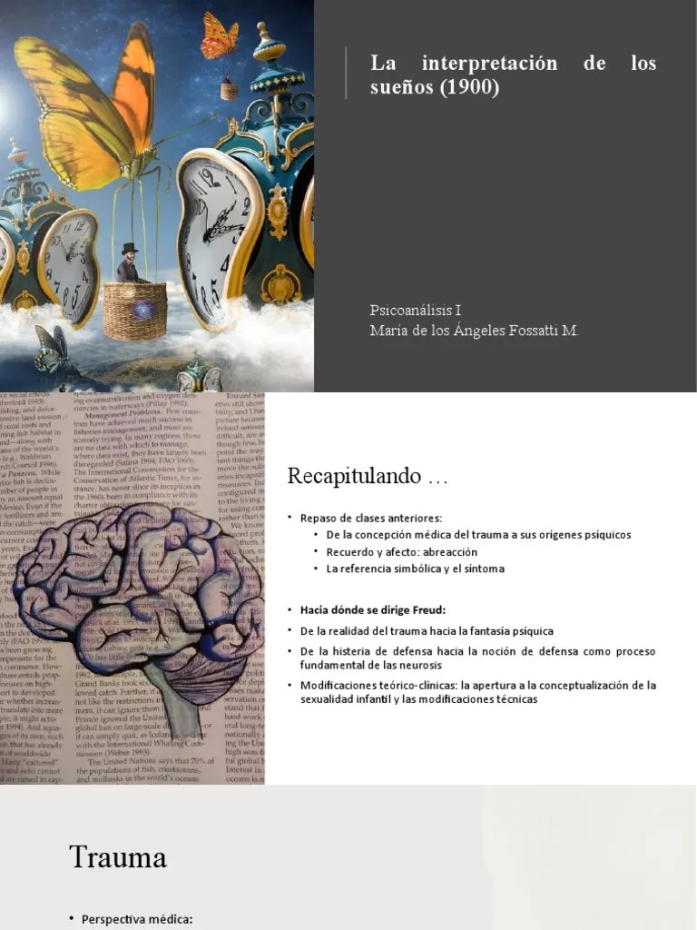 Tercera Clase - Psicoanálisis I - 2023 | Descargar Gratis PDF | Trauma Psicólogico | Sueño
