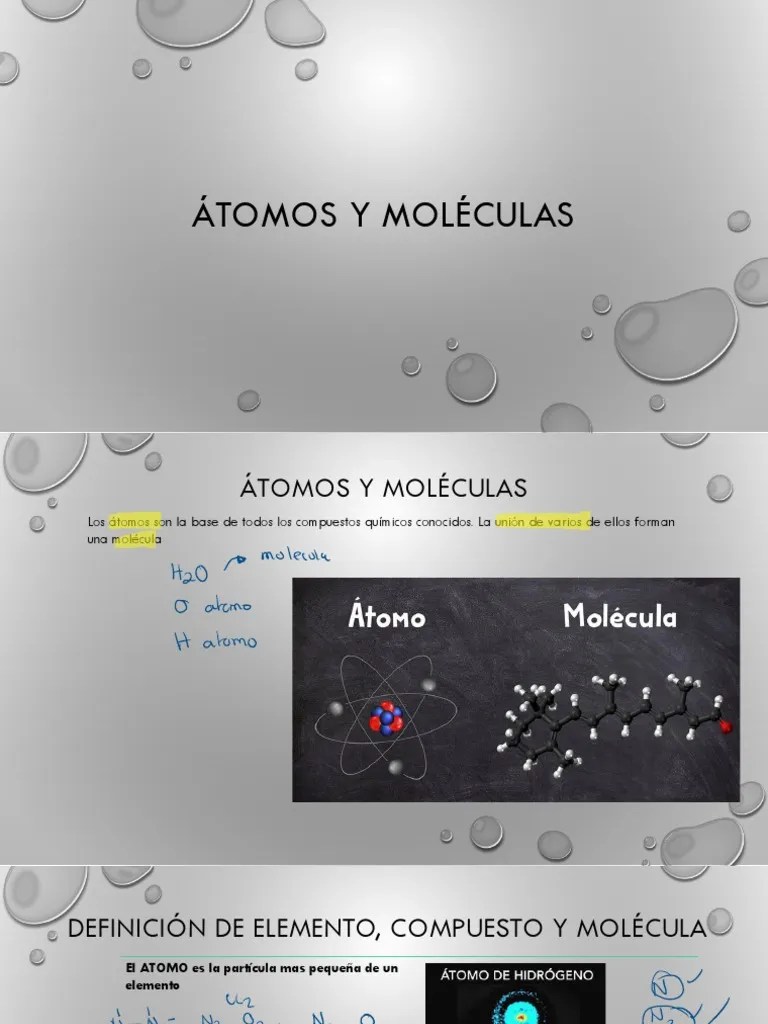 Átomos Y Moléculas | PDF | Átomos | Moléculas