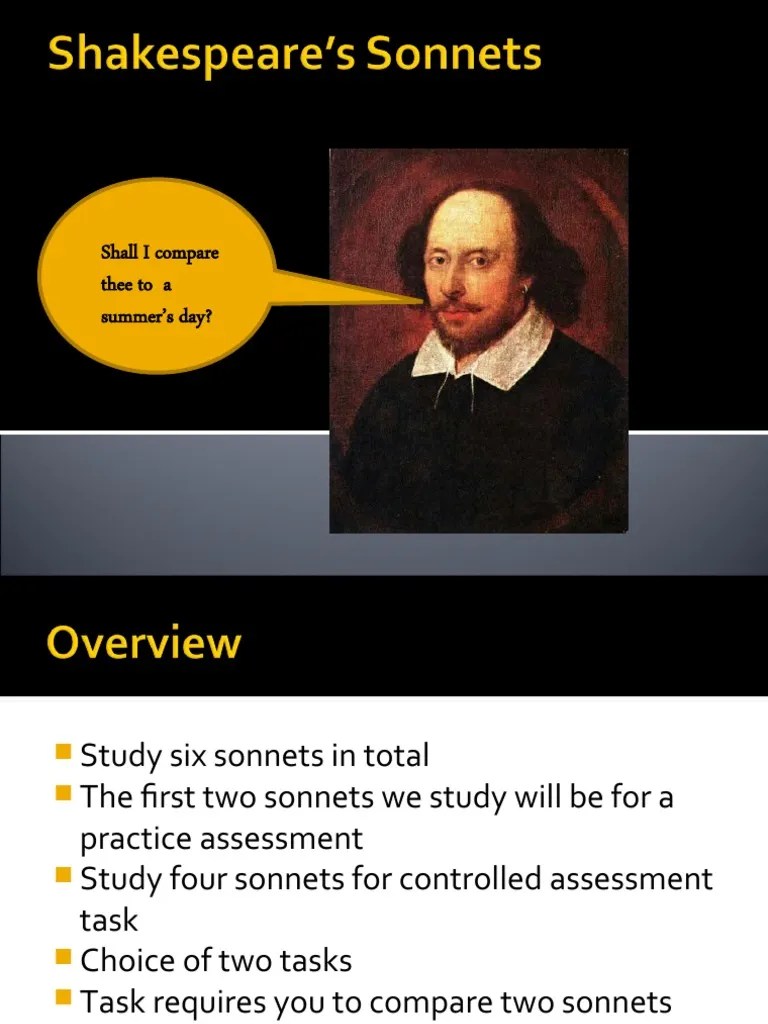 Intro To Sonnets | PDF | Sonnets | Poetry