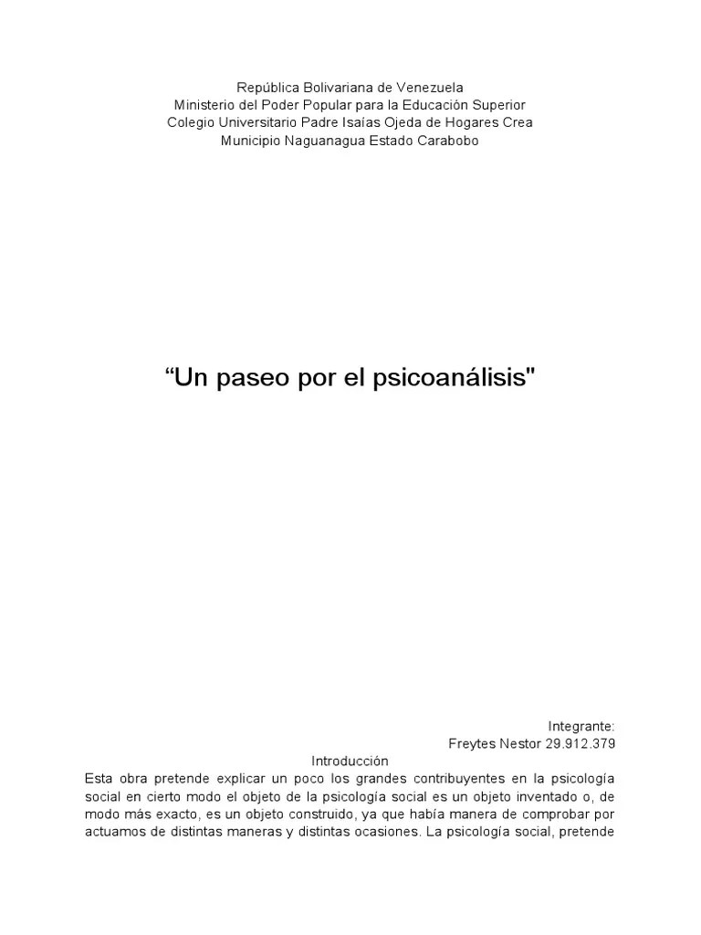 Psicoanálisis | Descargar Gratis PDF | Psicoanálisis | Conceptos Psicologicos