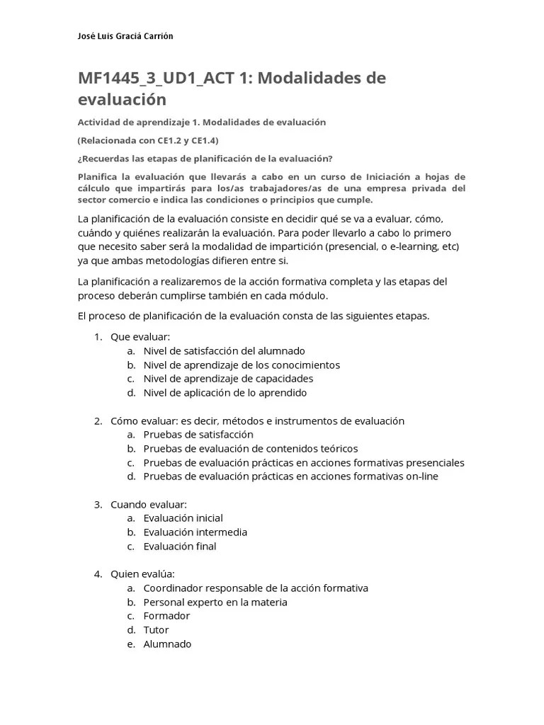 Evaluación Del Proceso De Enseñanza | PDF