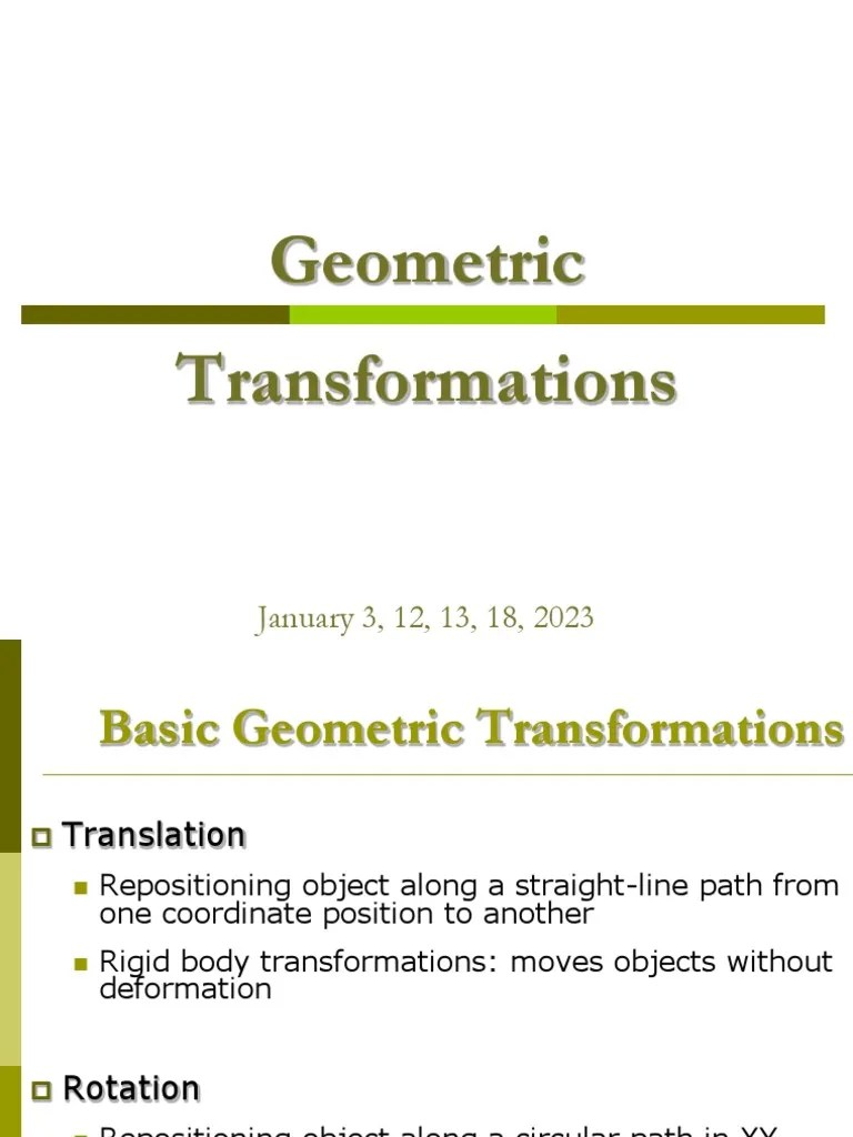 2 Transformations | PDF