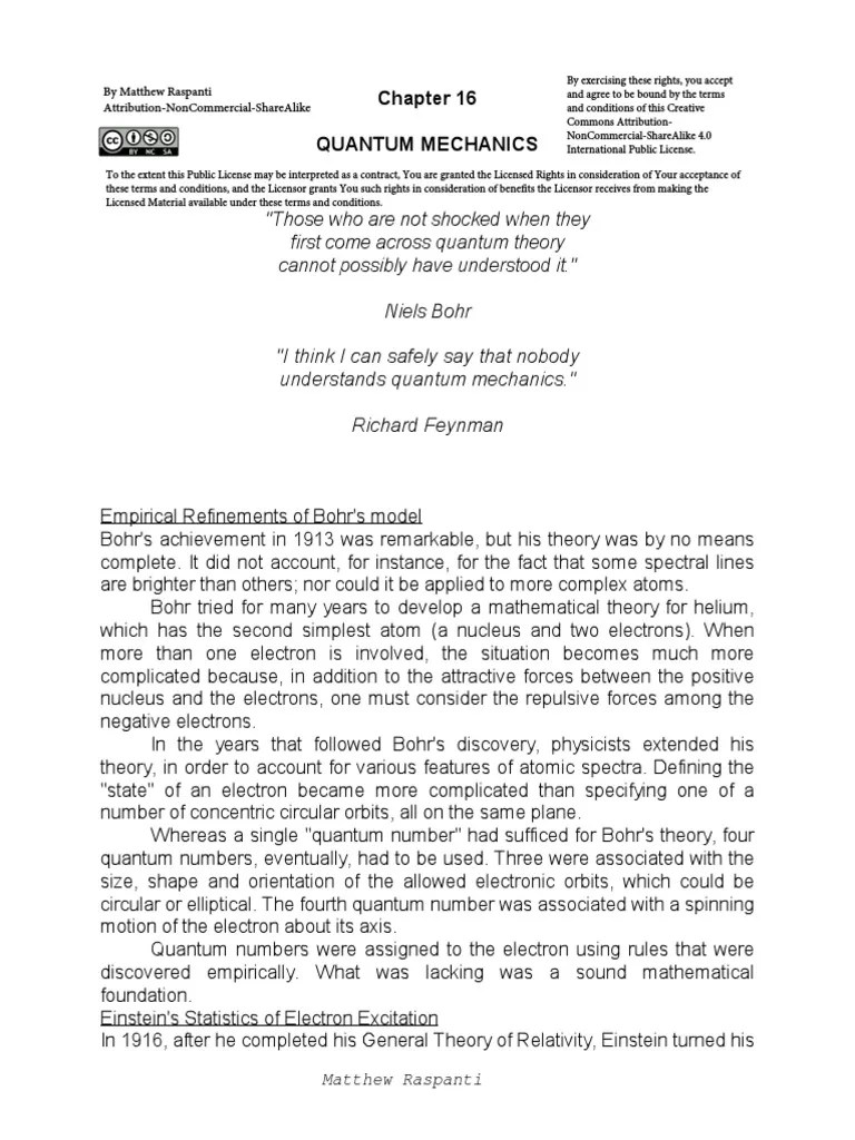 Physics For Beginners-16-Quantum Mechanics | PDF | Uncertainty ...