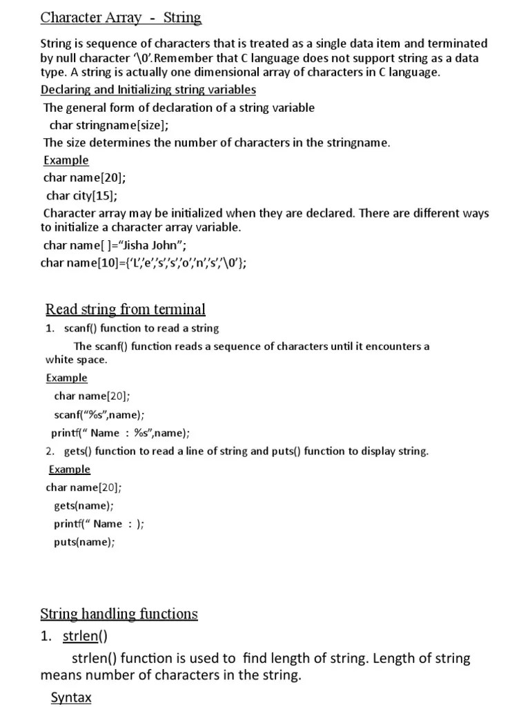 Untitled | PDF | String (Computer Science) | C (Programming Language)