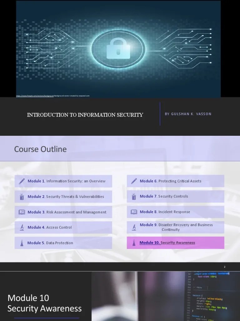 Module 10. Security Awareness | PDF | Security | Computer Security