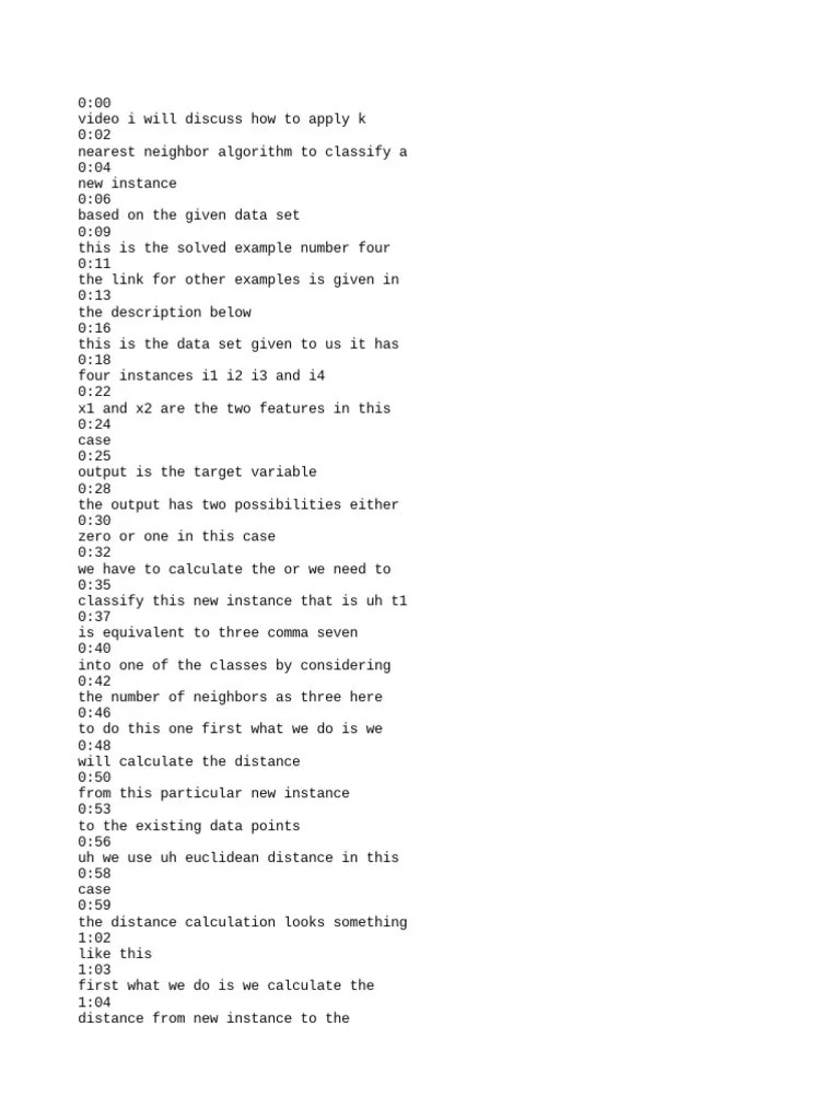 Applying The K-Nearest Neighbors Algorithm And Weighted K-Nearest Neighbors Algorithm To ...