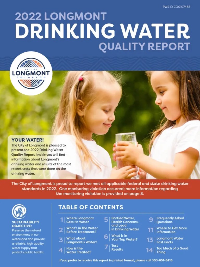 Annual Drinking Water Quality Report 2022 | PDF | Water Purification ...